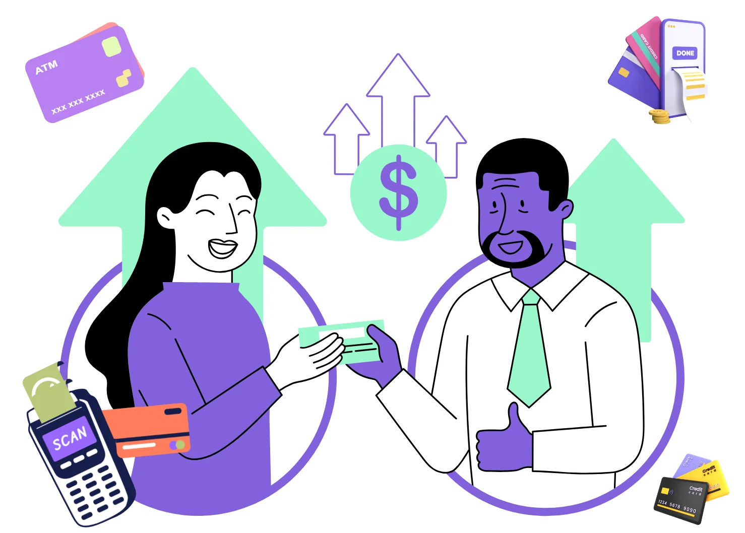 Co workers with payment processor